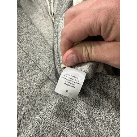 Rag & Bone Blazer Cotton Linen Blend Grey Heather Size 38 Preppy Office Designer - Picture 8 of 13